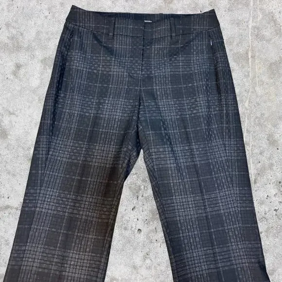 Elie Tahari Anna Shadow Plaid Pants EUC